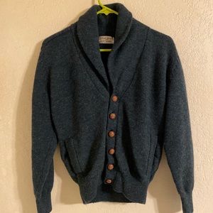 Vintage wool cardigan sweater.